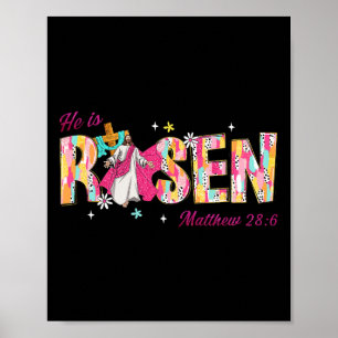 Poster Ele Ressuscitou Mateus 286 Páscoa Bíblia Cristã Je