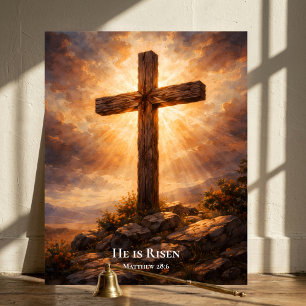 Poster Ele Ressuscitou Páscoa Cristã