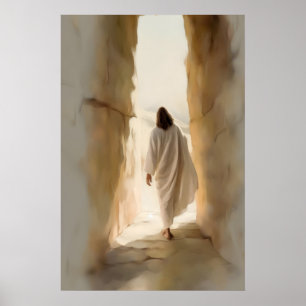 Poster Ele Ressuscitou Pintura de Páscoa Jesus Cristo Mor