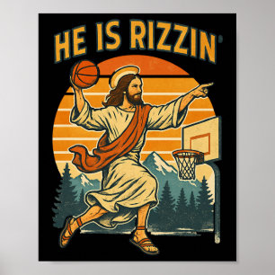 Poster Ele Ressuscitou Rizzin Páscoa Fé Cristã Jesus Ba