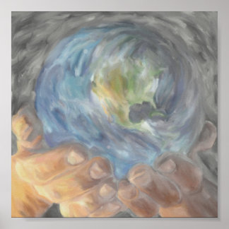 Poster Ele tem o mundo inteiro em suas mãos