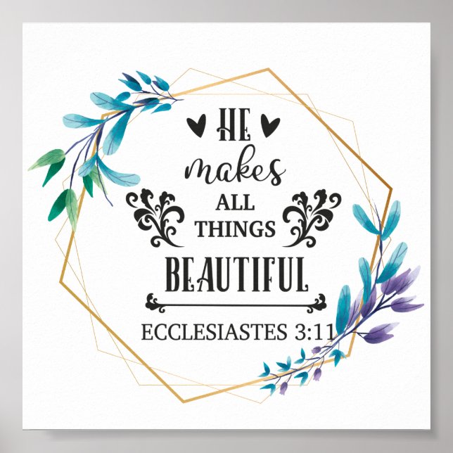 Poster Ele Torna Todas as Coisas Belas (Frente)