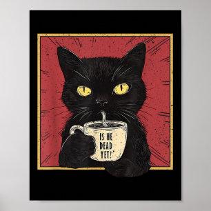 Poster Ele Vintage Morto Ainda Engraçado Gato?