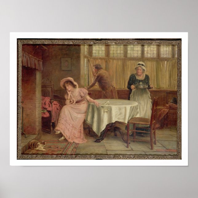 Pôster "Ele virá?" (óleo na canvas) (Frente)