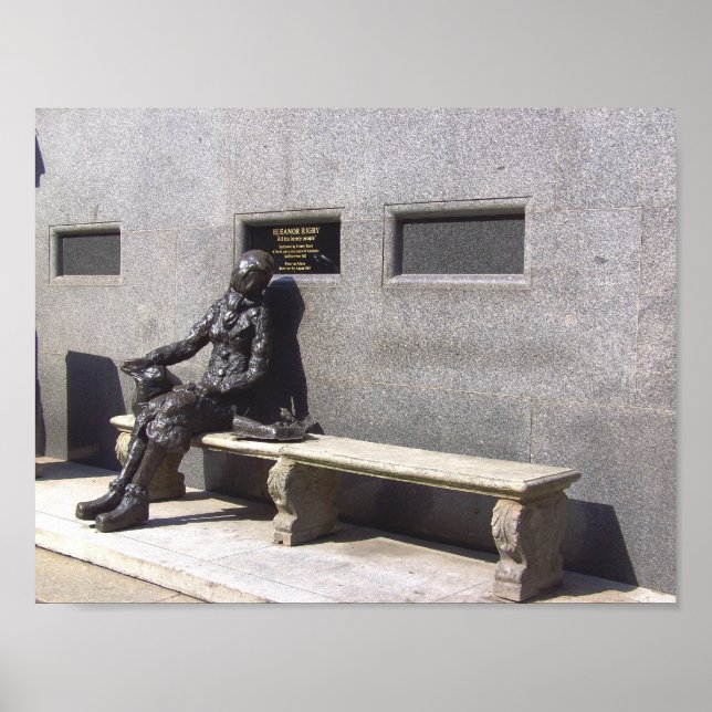 Pôster Eleanor Rigby Statue, Liverpool, Reino Unido. (Frente)