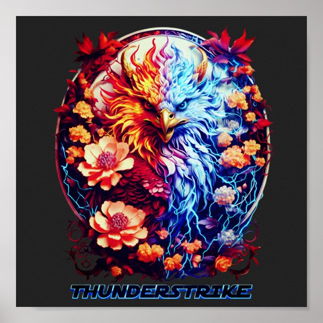 Poster Electric Neon Eagle  (Frente)