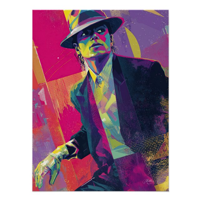 Pôster  Electric Thriller Noir (Frente)