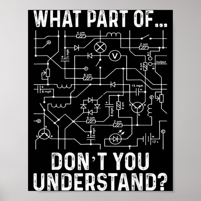 Poster Electrical Engineering Electrical Engineer Men  (Frente)