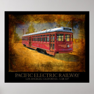 Pôster Eléctrico Railway elétrico pacífico