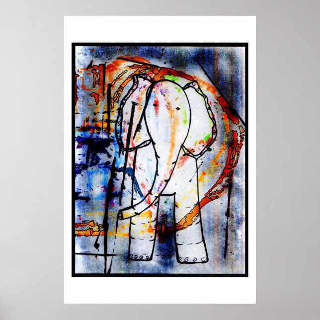 Poster elefante (Frente)