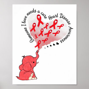 Poster Elefante Alguém que Eu Amo Precisa de uma Cura Doe