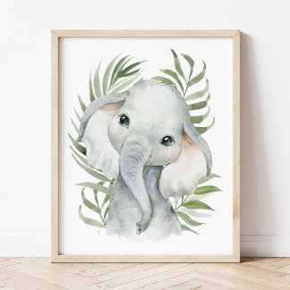 Poster Elefante, Animais Da Selva, Animais Safari, Palm