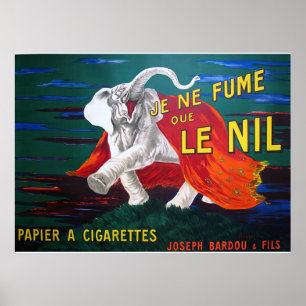 Poster Elefante cigarettes-1900