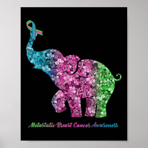 Poster Elefante Com Cancer Metastático De Ventre Da Flor