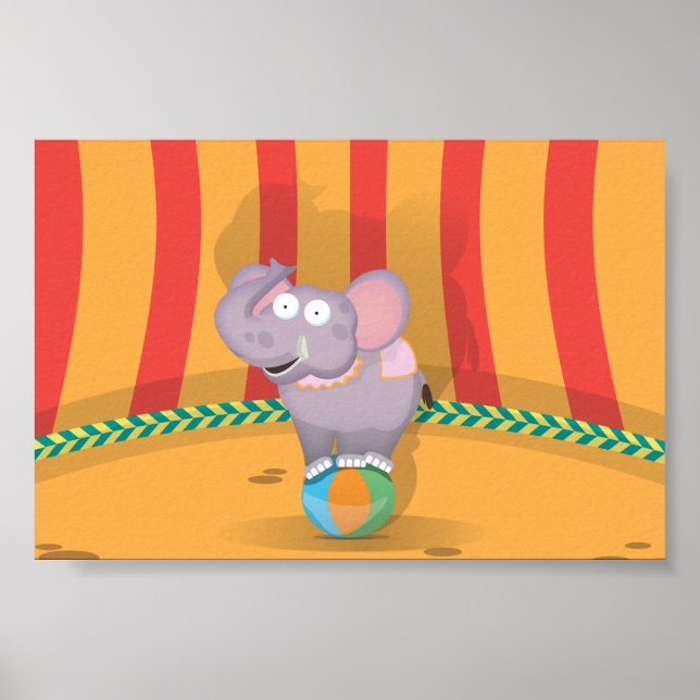 Poster Elefante de Circo (Frente)