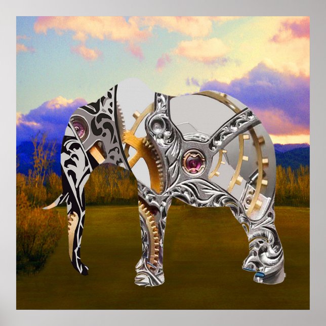 Pôster Elefante De Clocos (Frente)