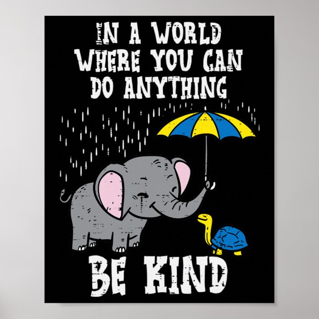 Poster Elefante De Sensibilização Para A Síndrome De Down (Frente)