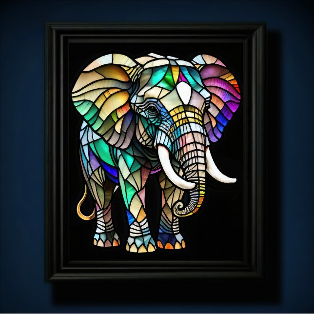 Poster Elefante De Vidro Com Aquarela (Criador carregado)