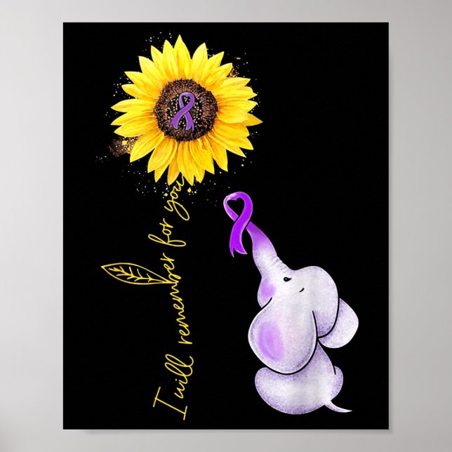 Poster Elefante, Eu Lembrarei De Você, Sunflower Heimer (Frente)