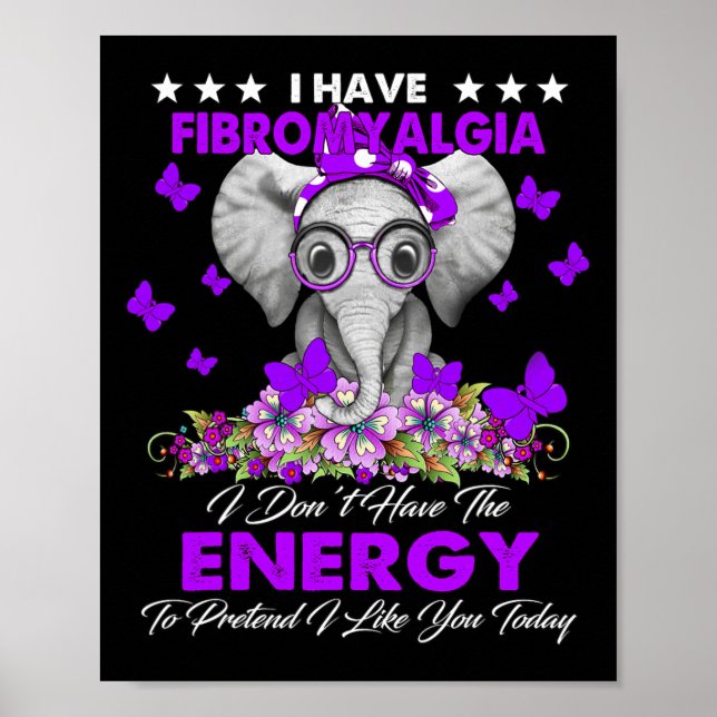 Poster Elefante Eu Tenho Presentes De Consciência Da Fibr (Frente)