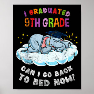 Poster Elefante formado na 9ª série formatura engraçada