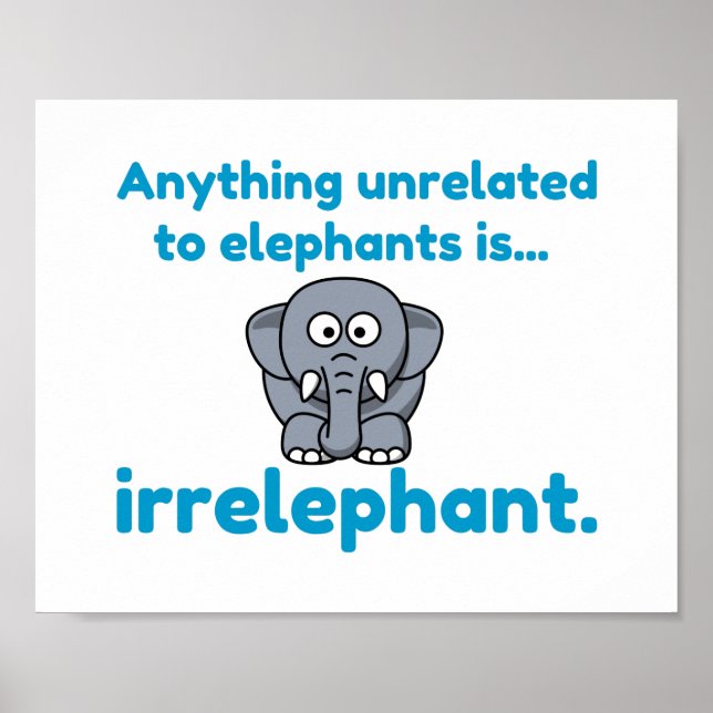 Poster Elefante irrelefante (Frente)
