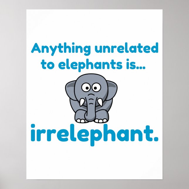 Poster Elefante irrelefante (Frente)