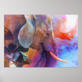 POSTER ELEFANTE LEMBRA DE ÁGUAS SAGRADAS