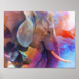 POSTER ELEFANTE LEMBRA DE ÁGUAS SAGRADAS