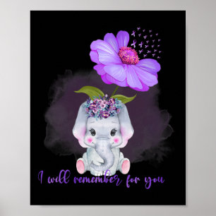 Poster Elefante, Lembrarei De Você, Sunflower Heimerh