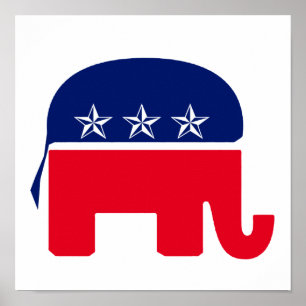 Poster Elefante republicano