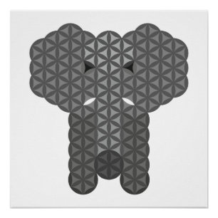 Pôster Elefante sagrado - Elefante da vida.