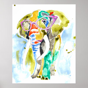 Poster Elefante Smarty Pants