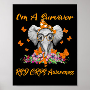 Poster Elefante, sou um Sobrevivente, Rsd Crps Consciênci