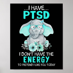 Poster Elefante, tenho consciência PTSD