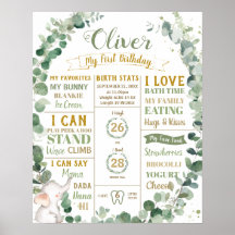 Elefante Verde Aniversário Marco de Nascimento Est