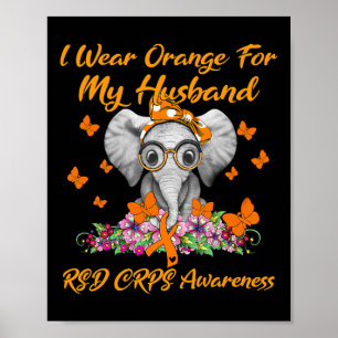 Poster Elefante Visto Laranja Para Meu Marido RSD CRPS Aw