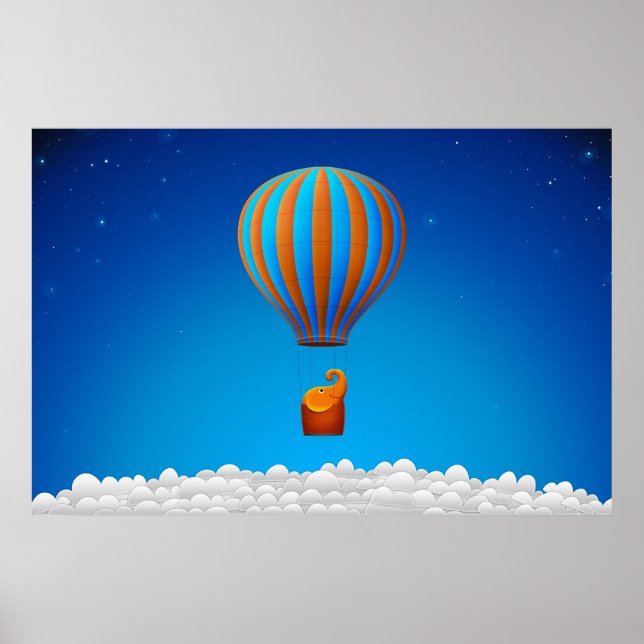 Pôster Elefante Voador (Frente)