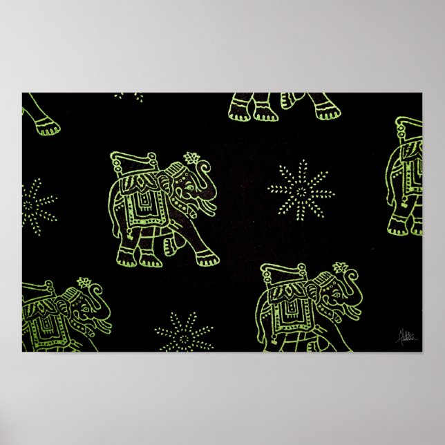 Pôster Elefantes [Impressão de Arte] (Frente)