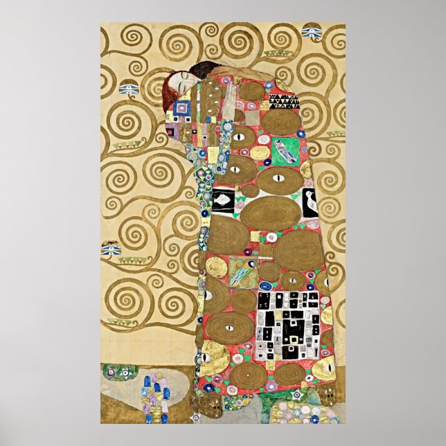 Poster Elegance Redefine: Cumprimento de Gustav Klimt (Frente)