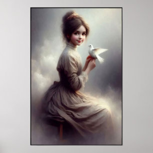 Poster Elegância Atemporal da Era Vitoriana na Parede