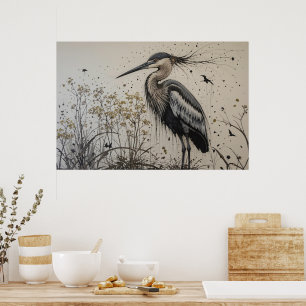 Poster Elegância da Garça