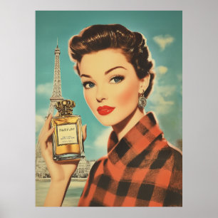 Poster Elegância de Anúncio Perfume em Paris