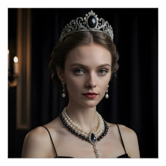 Pôster Elegância de Velvet Gótico