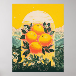 Poster Elegância do Pomar Ensolarado