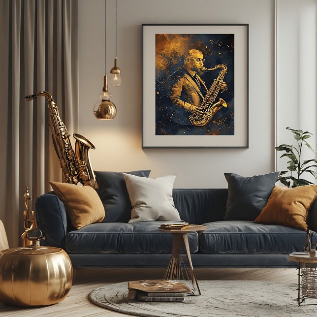 Poster Elegância Dourada (Criador carregado)
