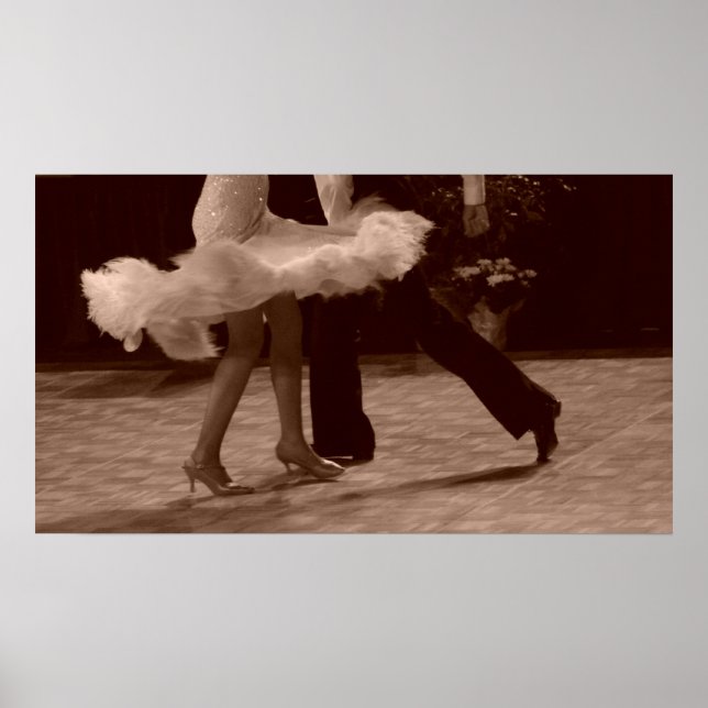 Pôster Elegância em dança (Frente)