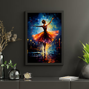 Poster Elegância Ephemeral: Uma dança de Ballerina
