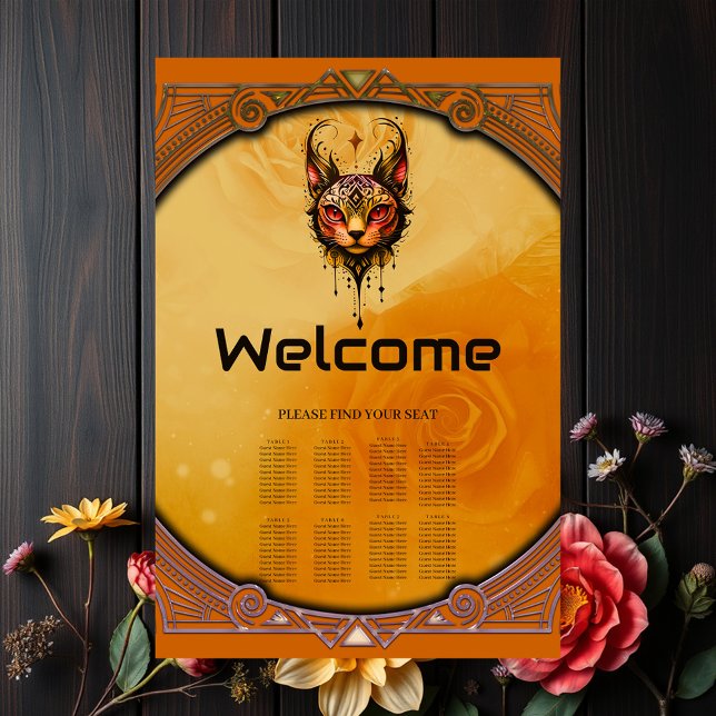 Poster elegância fundamental: Um retrato de um gato. (Criador carregado)