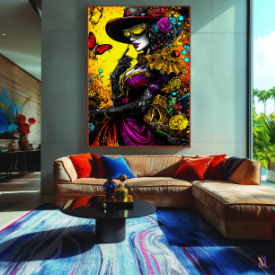 Poster Elegância Gótica Barroca – Vitoriano Misterioso